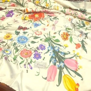 Vintage Gucci floral handkerchief